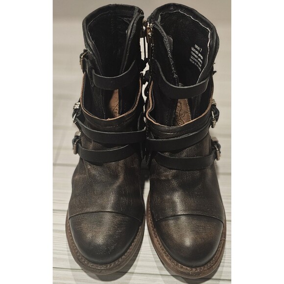 Freebird by Steven Crue Size 7 Womens New Condition Distressed Black - Picture 11 of 16